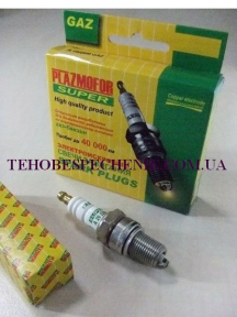 Свеча зажигания газовая A 20 ДВМ GAZ (аналог NGK-B7ES) (D - 14,0; H- 21,0; L - 19,0), PLAZMOFOR