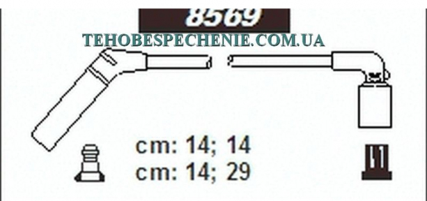Комплект проводов высокого напряжения для автомобиля Chevrolet Aveo sohc 1,0-1,2;8V, SENTECH