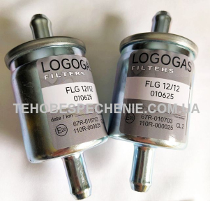 Фильтр  тонкой очистки газа, под шланг газовый 12*12, стальной, Logogas